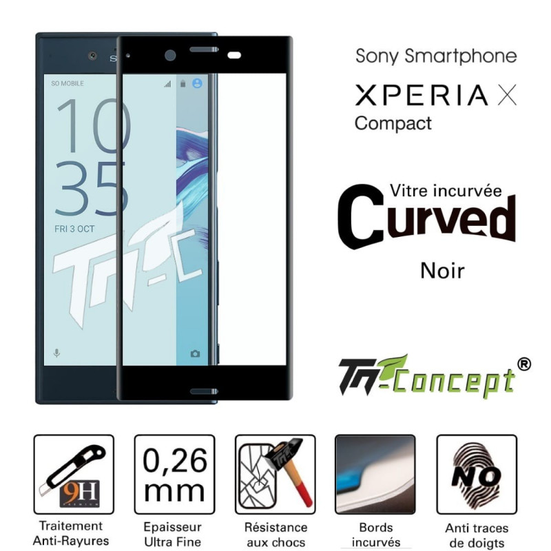 Sony Xperia X Compact - Vitre de Protection 3D Curved - TM Concept®