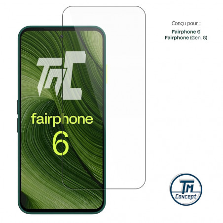 Fairphone 6 - Verre trempé Standard Premium - Protection écran (Transparent) - TM-Concept® - image couverture