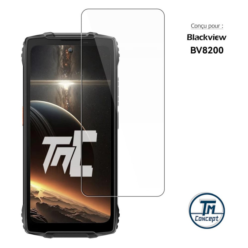 Blackview BV8200 - Verre trempé Standard Premium - Protection écran (Transparent) - TM-Concept® - image couverture