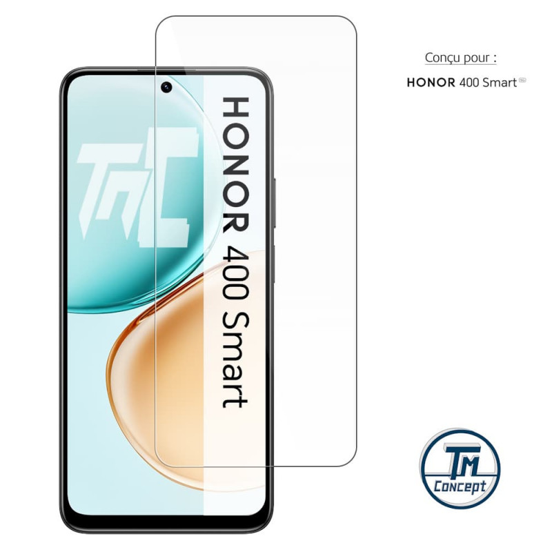 Honor 400 Smart - Verre trempé Standard Premium - Protection écran (Transparent) - TM-Concept® - image couverture