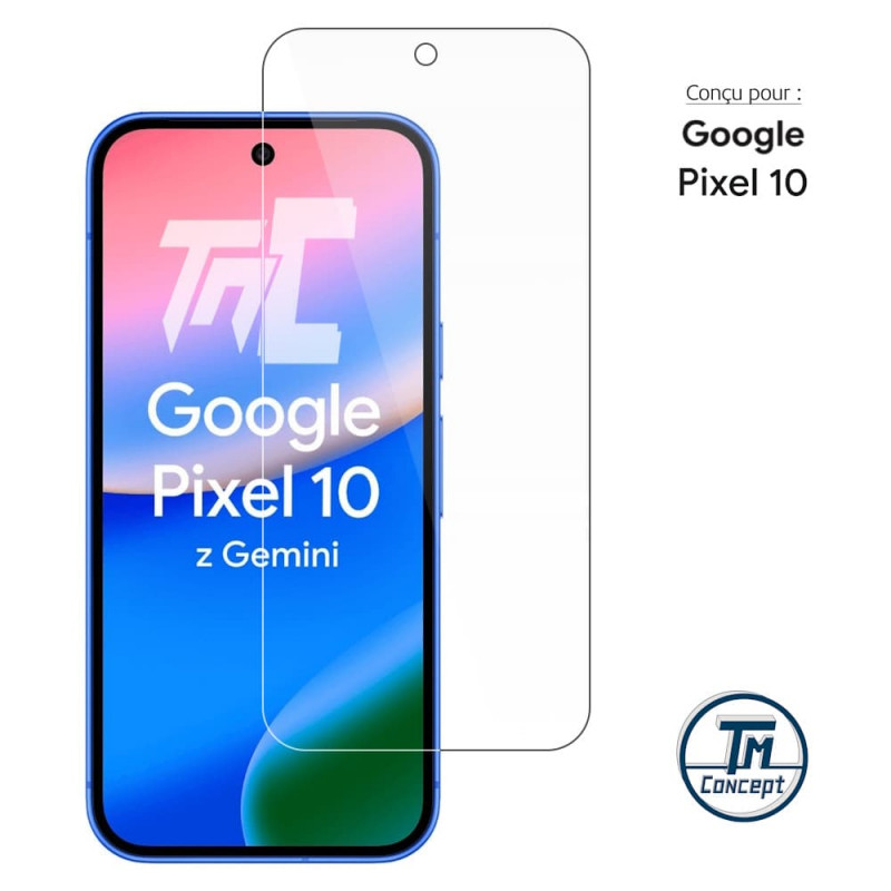 Google Pixel 10 - Verre trempé Standard Premium - Protection écran (Transparent) - TM-Concept® - image couverture