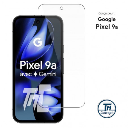 Google Pixel 9a - Verre trempé Standard Premium - Protection écran (Transparent) - TM-Concept® - image couverture