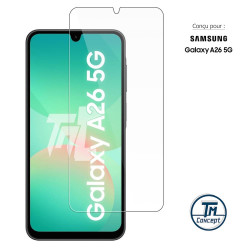 Samsung Galaxy A26 5G - Verre trempé Standard Premium - Protection écran (Transparent) - TM-Concept® - image couverture