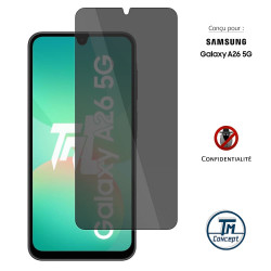 Samsung Galaxy A26 - Verre Trempé Anti-Espion - gamme Privacy TM-Concept® - image couverture