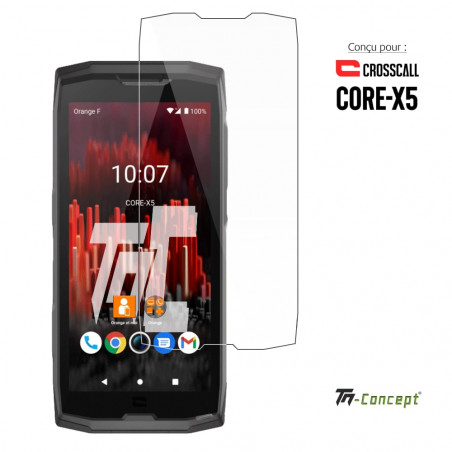 Crosscall Core X5 - Verre trempé Standard Premium - Protection écran (Transparent) - TM-Concept®