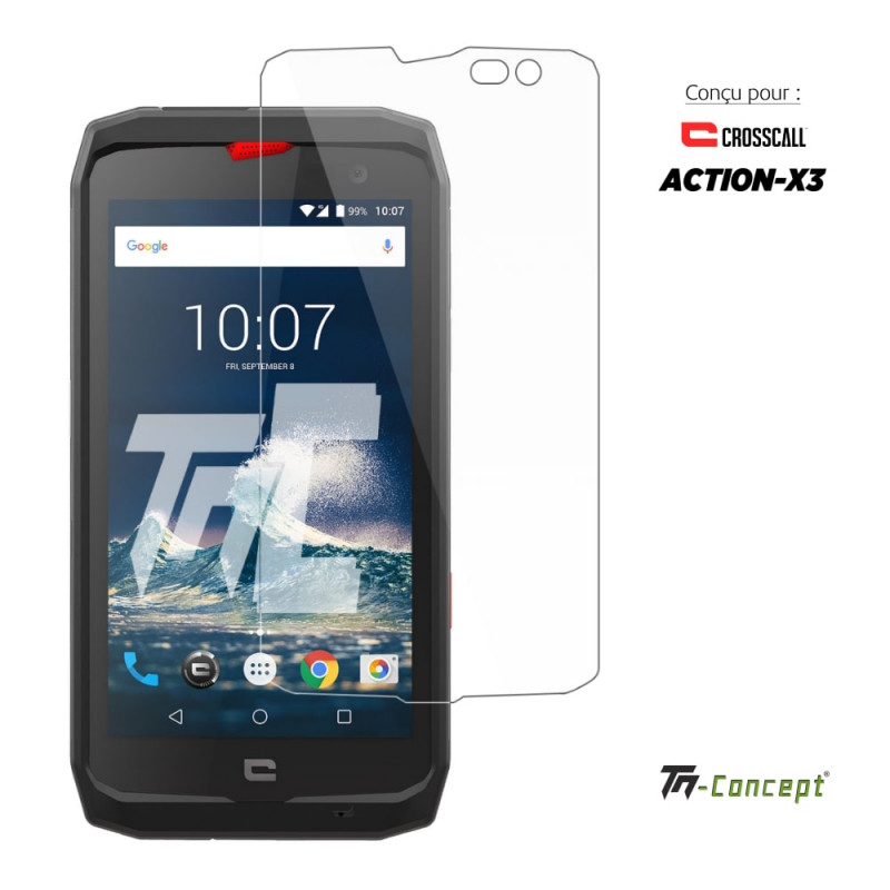 Crosscall Action X3 - Verre trempé Standard Premium - Protection écran (Transparent) - TM-Concept® - image couverture