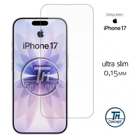 Apple iPhone 17 - Verre trempé Ultra Slim 0,15mm - TM-Concept®