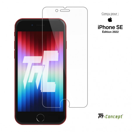 Apple iPhone SE (2022) - Verre trempé TM-Concept® - Gamme Standard Premium - image couverture