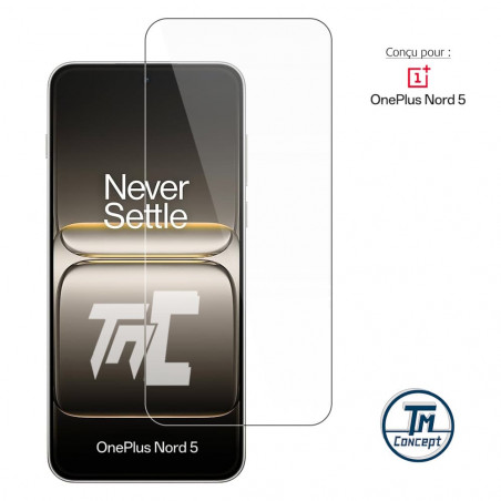 OnePlus Nord 5 - Verre trempé Standard Premium - Protection écran (Transparent) - TM-Concept®