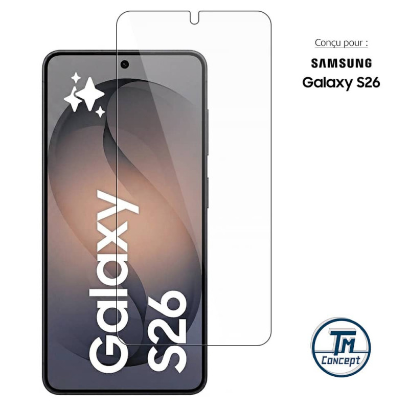 Samsung Galaxy S26 - Verre trempé Standard Premium - Protection écran (Transparent) - TM-Concept® - image couverture