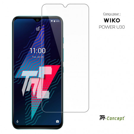 Wiko Power U30 - Verre trempé TM-Concept® - Gamme Standard Premium