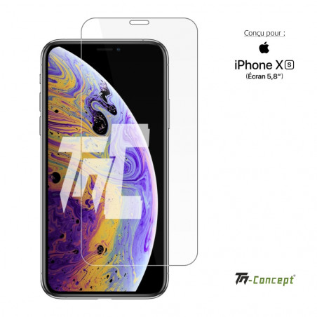 Apple iPhone XS - Verre trempé TM-Concept® - Gamme Standard Premium
