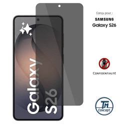 Samsung Galaxy S26 - Verre Trempé Anti-Espion - gamme Privacy TM-Concept® - image couverture
