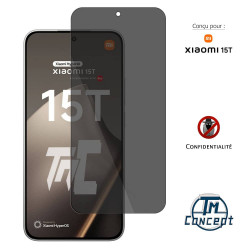 Xiaomi 15T - Verre Trempé Anti-Espion - gamme Privacy TM-Concept® - image couverture