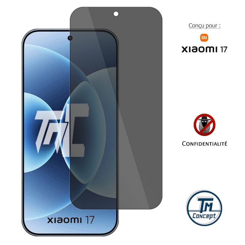Xiaomi 17 - Verre Trempé Anti-Espion - gamme Privacy TM-Concept® - image couverture