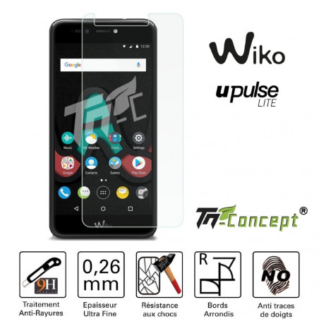 Wiko U Pulse Lite - Vitre de Protection Crystal - TM Concept® Wiko U Pulse Lite - Vitre de Protection Crystal - TM Concept®