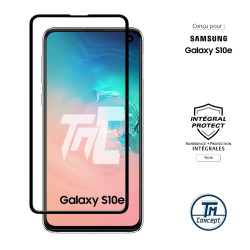 Samsung Galaxy S10e- Verre trempé intégral Protect Noir - adhérence 100% nano-silicone - TM-Concept® - image couverture