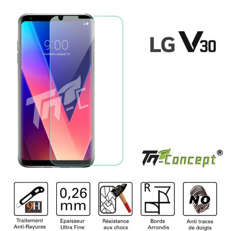 LG V30 - Vitre de Protection Crystal - TM Concept®