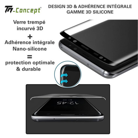 Oppo Find X7 Ultra - Verre trempé incurvé 3D Silicone - TM-Concept® - Adhérence intégrale