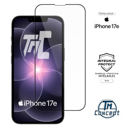 Apple iPhone 17e - Verre trempé intégral Protect - Noir - TM-Concept® - image couverture