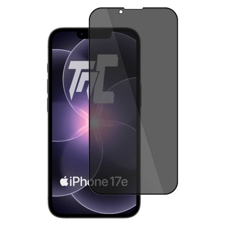 Apple iPhone 17e - Verre trempé teinté intégral - Noir - TM-Concept® - gamme Intégral Privacy - image principale