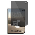 Apple iPhone Duo - Verre trempé teinté intégral - Noir - TM-Concept® - gamme Intégral Privacy