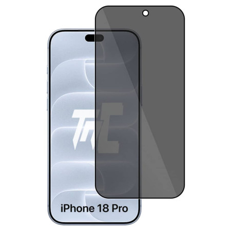 Apple iPhone 18 Pro - Verre trempé teinté intégral - Noir - TM-Concept® - gamme Intégral Privacy - image principale
