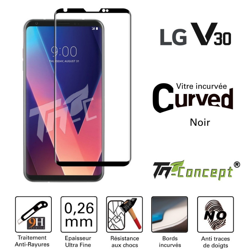 LG V30 - Vitre de Protection 3D Curved - TM Concept®