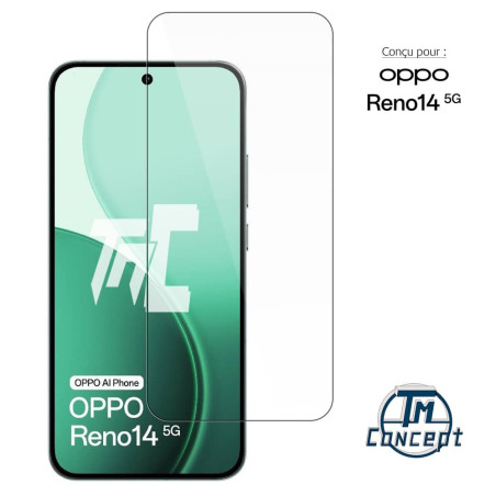 Oppo Reno 14 - Verre trempé Standard Premium - Protection écran (Transparent) - TM-Concept®