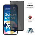Samsung Galaxy A35 - Verre trempé teinté intégral - Noir - TM-Concept® - gamme Intégral Privacy