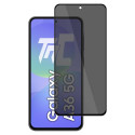 Samsung Galaxy A36 5G - Verre trempé teinté intégral - Noir - TM-Concept® - gamme Intégral Privacy