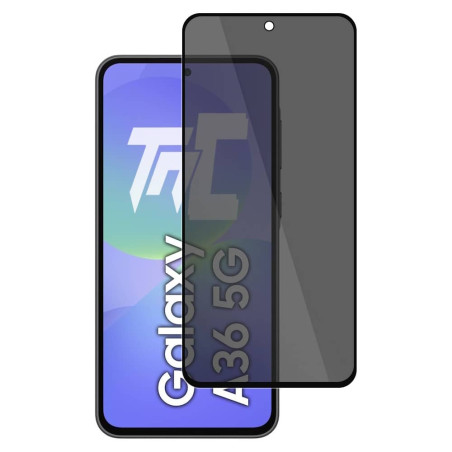 Samsung Galaxy A36 5G - Verre trempé teinté intégral - Noir - TM-Concept® - gamme Intégral Privacy - image principale