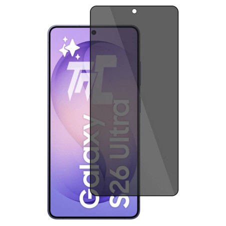 Samsung Galaxy S26 Ultra - Verre trempé teinté intégral - Noir - TM-Concept® - gamme Intégral Privacy - image principale