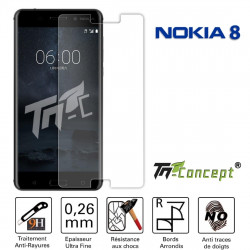 Nokia 8 - Vitre de Protection Crystal - TM Concept®