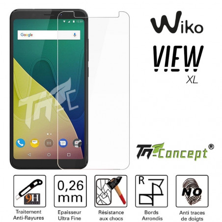 Wiko View XL - Vitre de Protection Crystal - TM Concept®