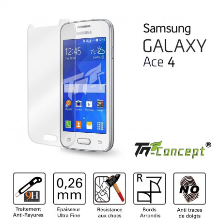 Samsung Galaxy Ace 4 - Vitre de Protection Crystal - TM Concept®