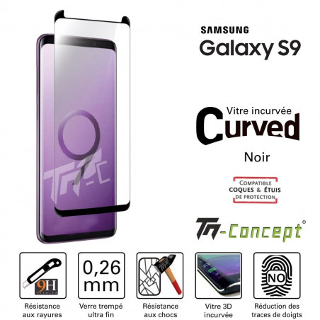 Samsung Galaxy S9 - Vitre de Protection 3D Curved - TM Concept®