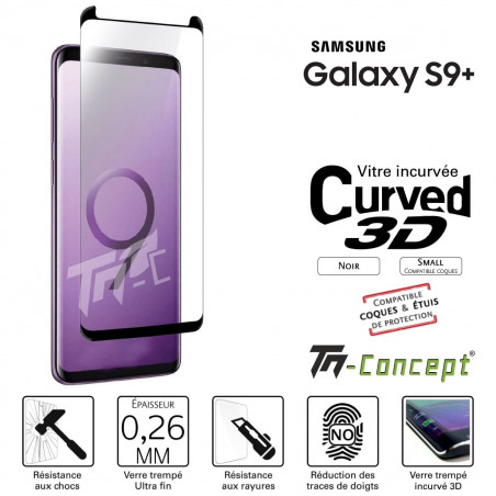 Samsung Galaxy S9 Plus - Vitre de Protection 3D Curved - TM-Concept®