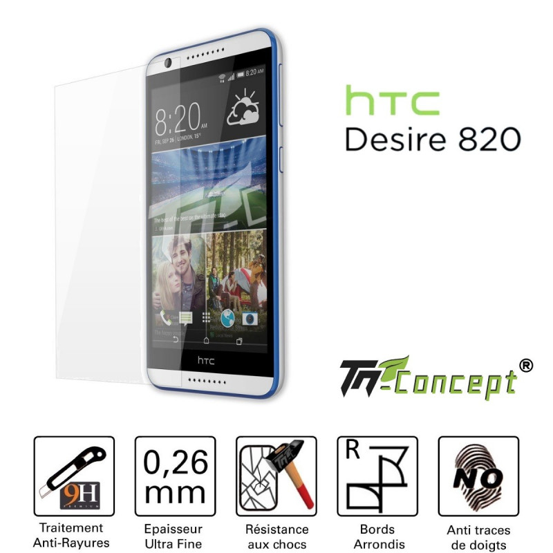HTC Desire 820 - Vitre de Protection Crystal - TM Concept®