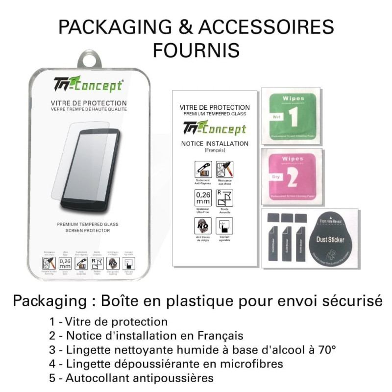 Protection D'écran Anti-espion Pour Huawei Mate 10 Pro - Verre Trempé Teinté (Privacy) 3 Couches - Marque TM Concept