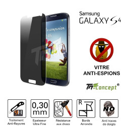 Samsung Galaxy S4 - Vitre  de Protection Anti-Espions - TM Concept®