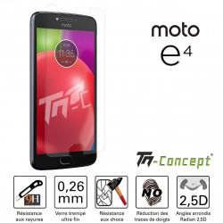 Motorola Moto E4 - Vitre de Protection Crystal - TM Concept®