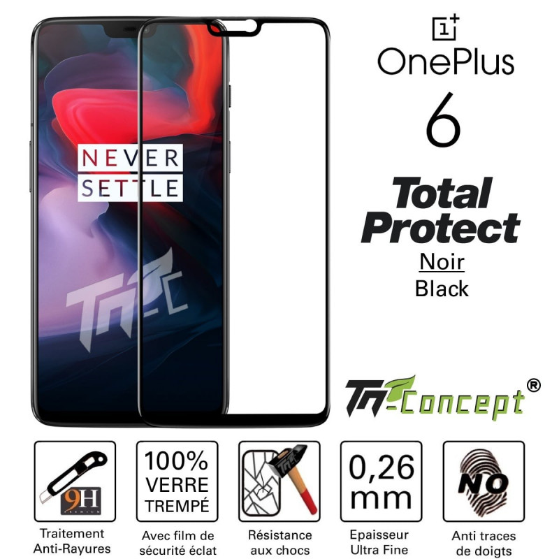 OnePlus 6 - Vitre de Protection - Total Protect - TM Concept®