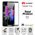 Huawei Honor 9 Lite - Vitre protection intégrale - 100% verre trempé avec cadre Noir - TM-Concept®