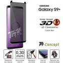 Samsung Galaxy S9+ Verre trempé 3D incurvé teinté anti-espion - TM-Concept®