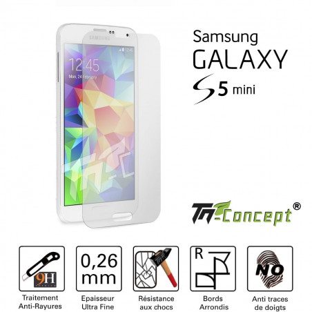 Samsung Galaxy S5 Mini - Vitre de Protection Crystal - TM Concept®