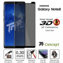 Samsung Galaxy Note8 - Verre trempé 3D incurvé teinté anti-espion - TM-Concept®