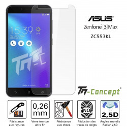 Asus Zenfone 3 Max ZC553KL - Vitre de Protection Crystal - TM Concept®