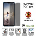Huawei P20 Lite - Vitre de Protection Anti-Espions - TM-Concept® - Verre trempé