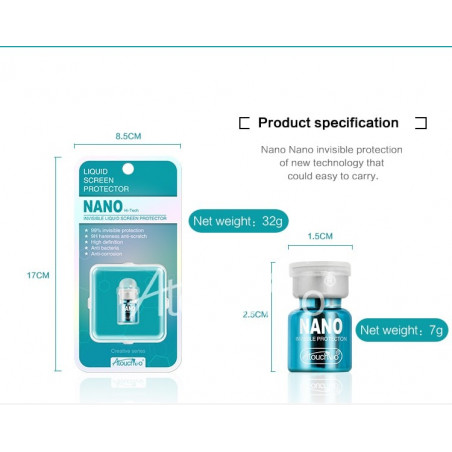 Nano Liquide protecteur d’écran universel - Atouchbo® [flacon de 2,5ml] 